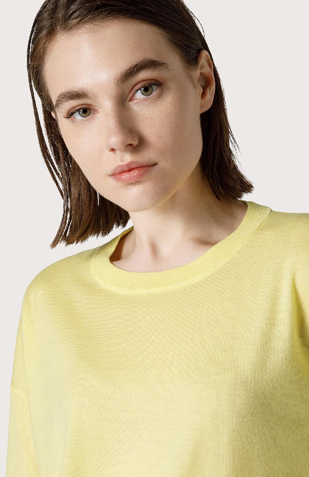 Seventy Maglia In Merinos Sottile - Col. Giallo