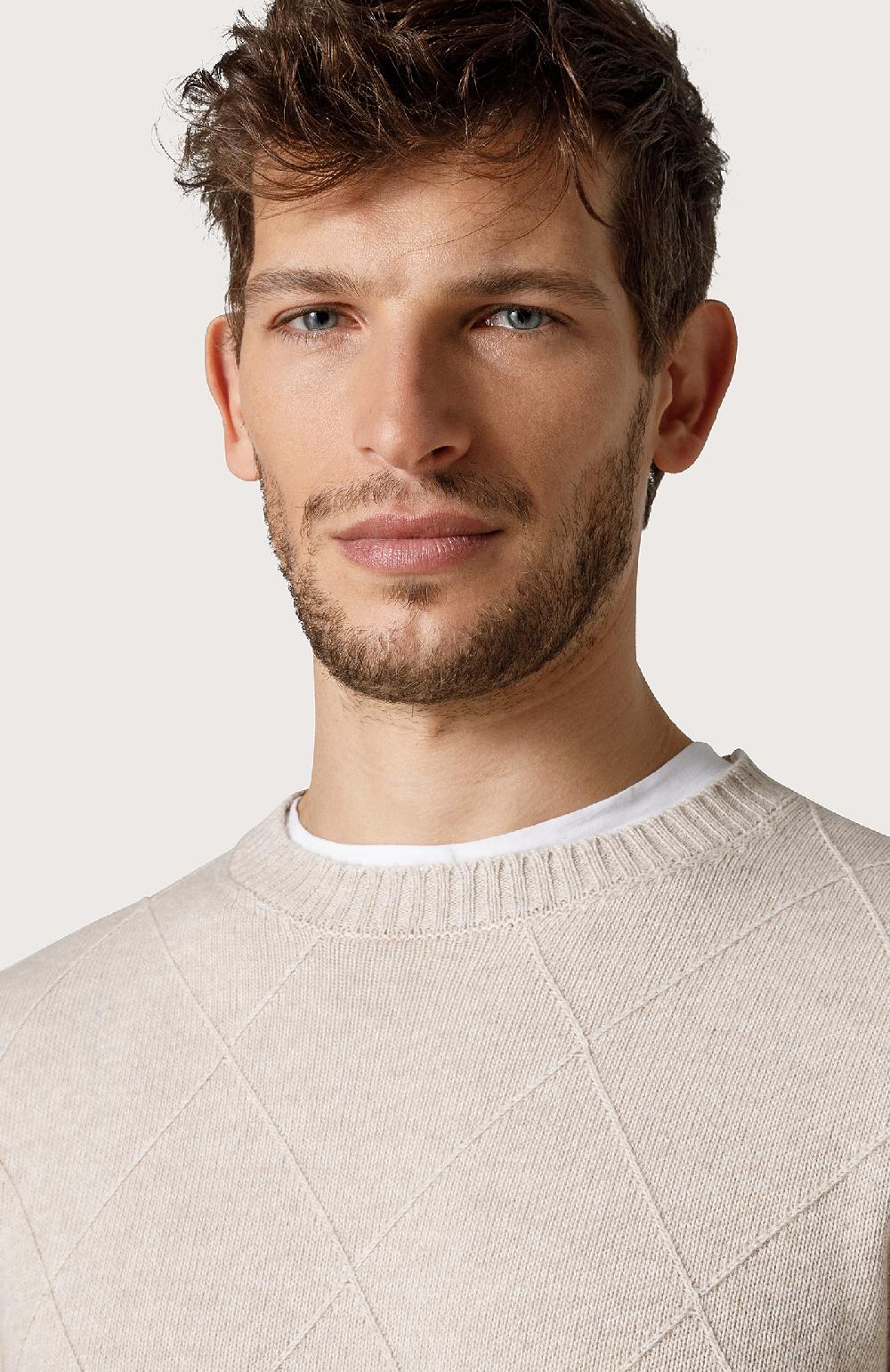 Seventy Maglia In Misto Cashmere - Col. Bianco
