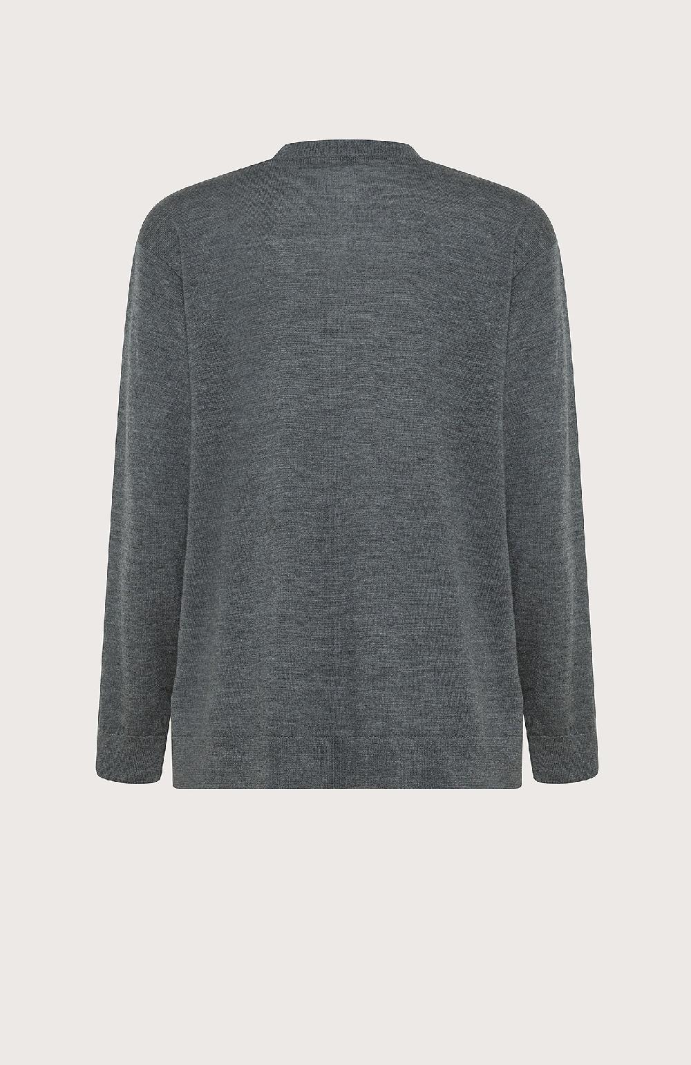 Seventy Maglia Sollo V In Lana Merinos - Col. Grigio