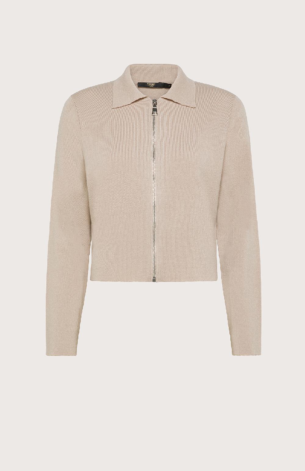 Seventy Maglioncino con colletto e zip - Col. Neutro