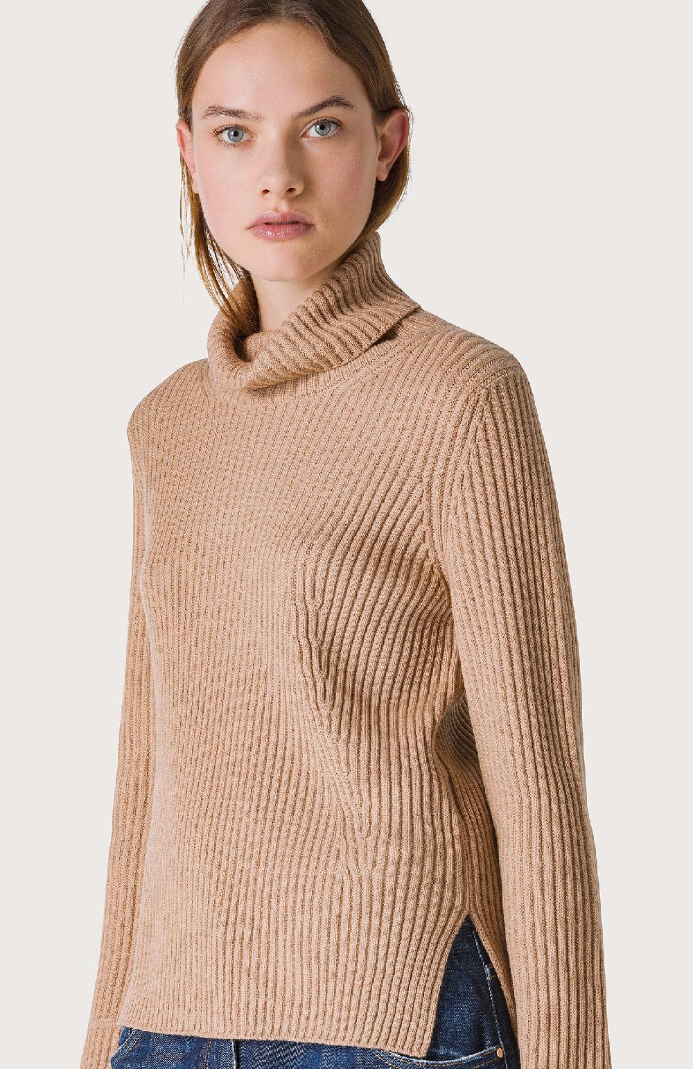 Seventy Maglioncino Dolcevita A Coste - Col. Neutro