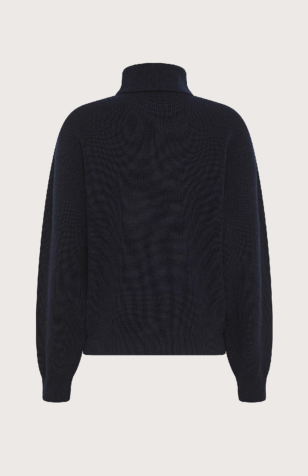 Seventy Maglione Collo Alto Misto Lana - Col. Blu