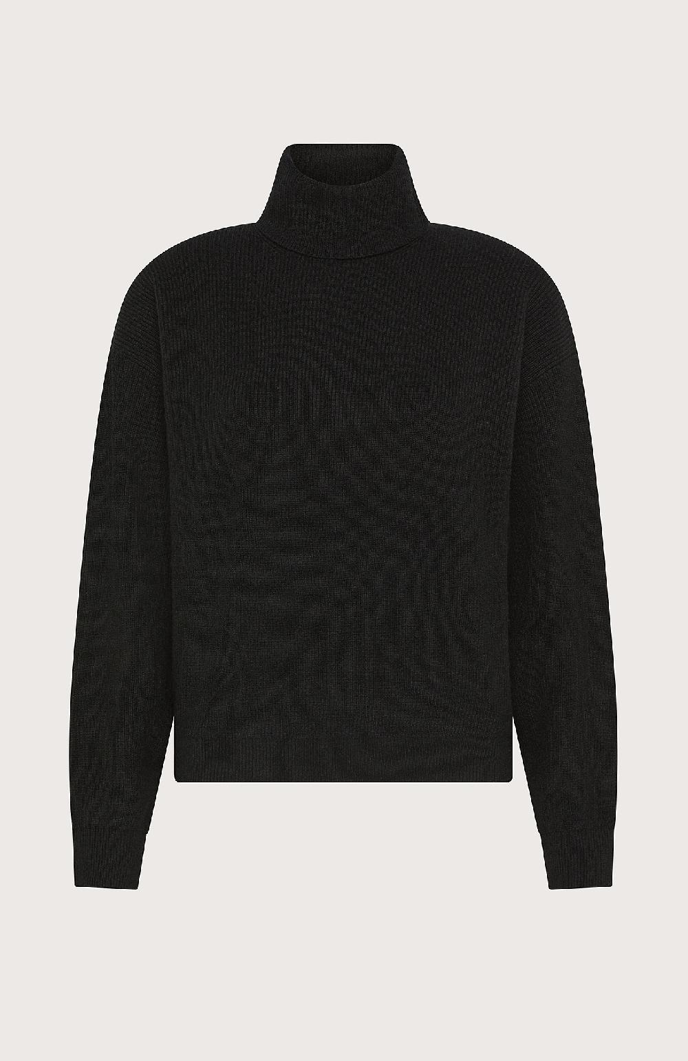 Seventy Maglione collo alto misto lana - Col. Nero