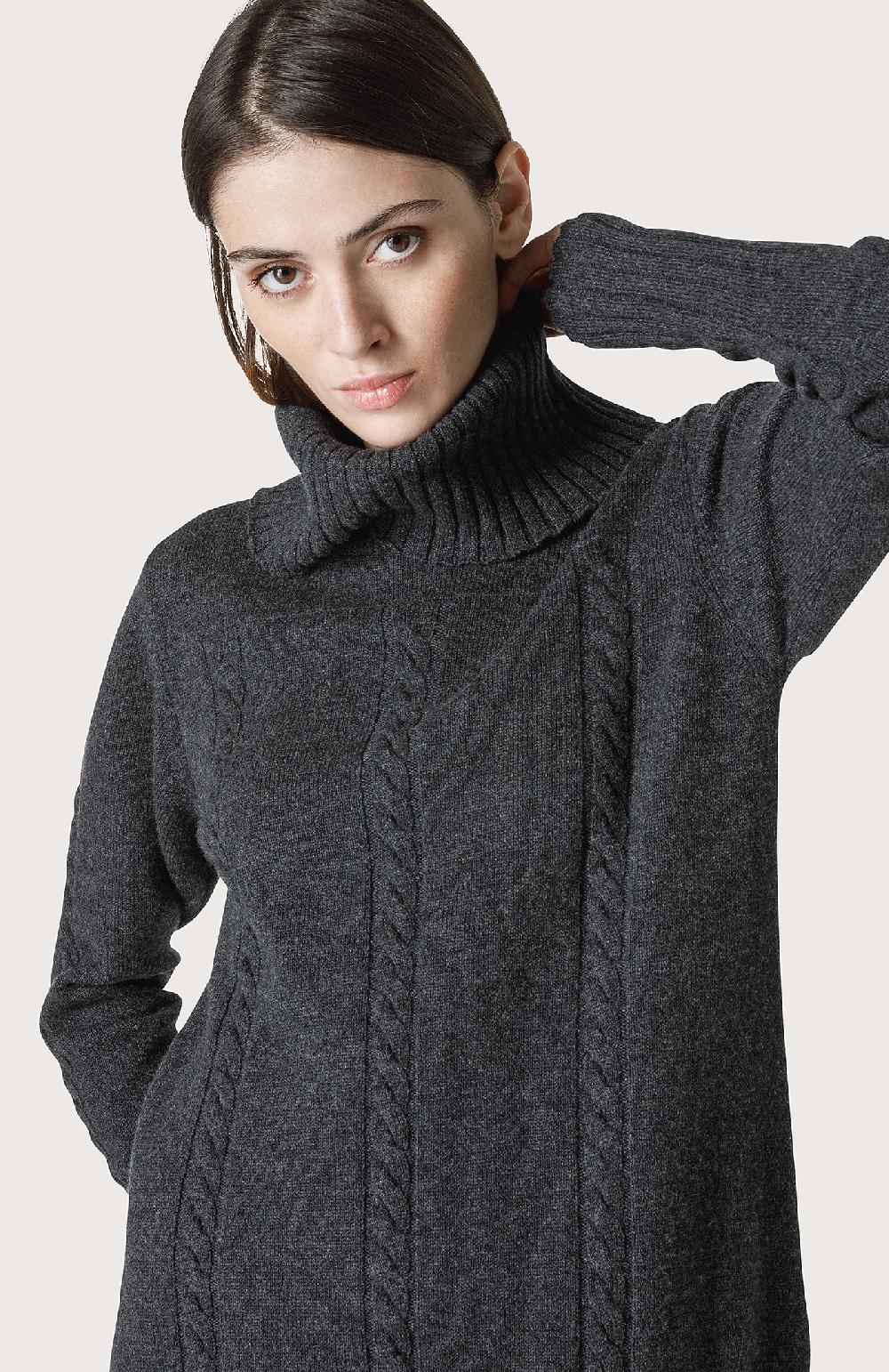 Seventy Maxi Maglione A Trecce Piazzate - Col. Grigio