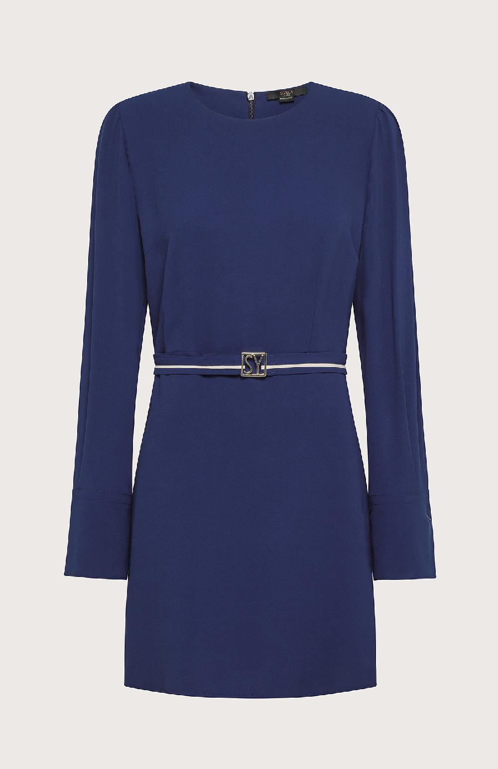 Seventy Mini abito con cinturino - Col. Blu