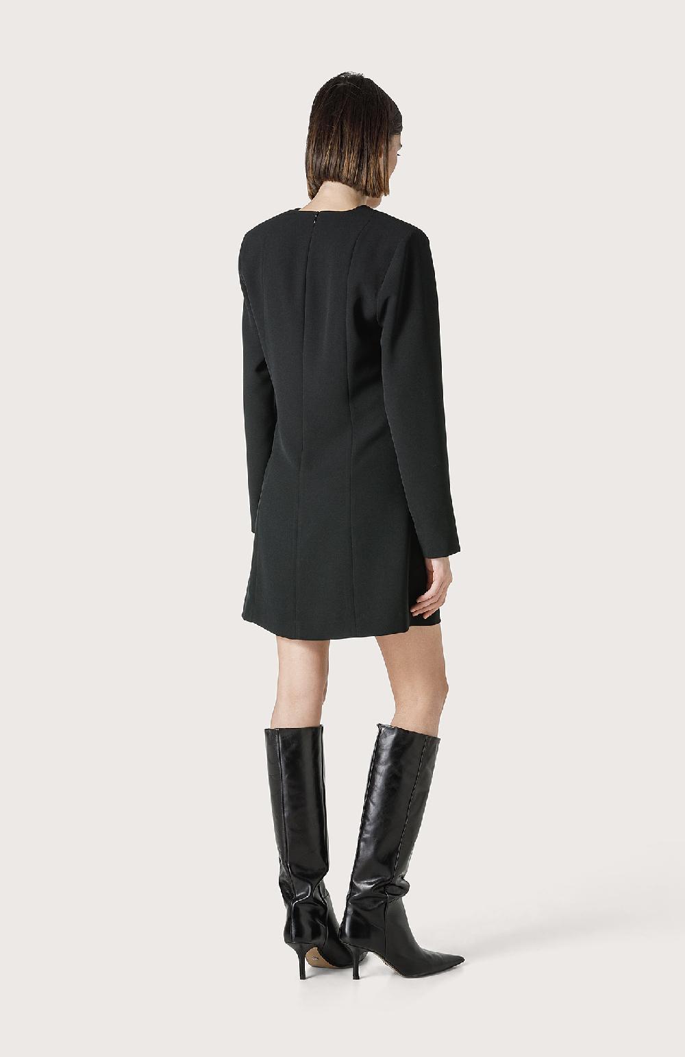 Seventy Mini Abito Con Scollo A V - Col. Nero