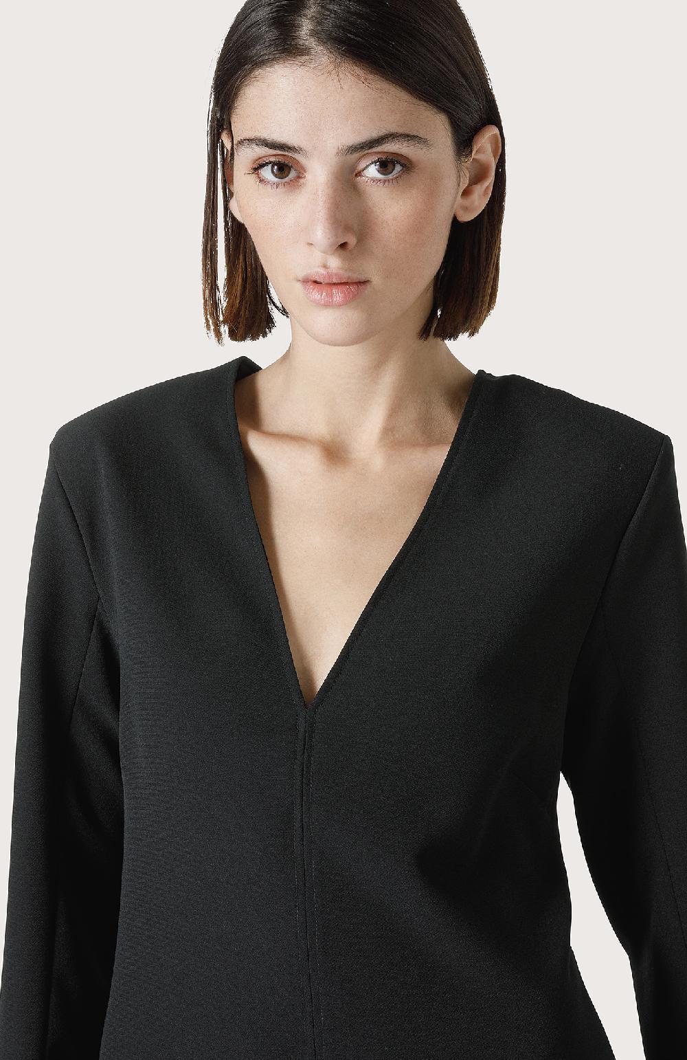 Seventy Mini Abito Con Scollo A V - Col. Nero