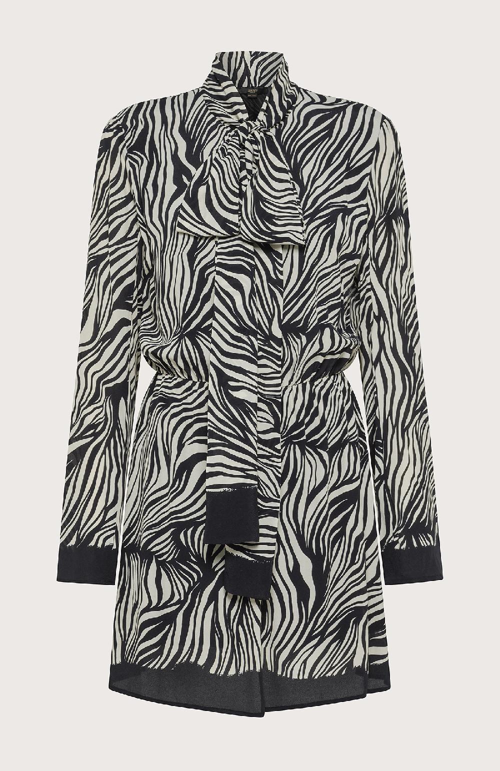 Seventy Mini abito con stampa zebrata - Col. Nero