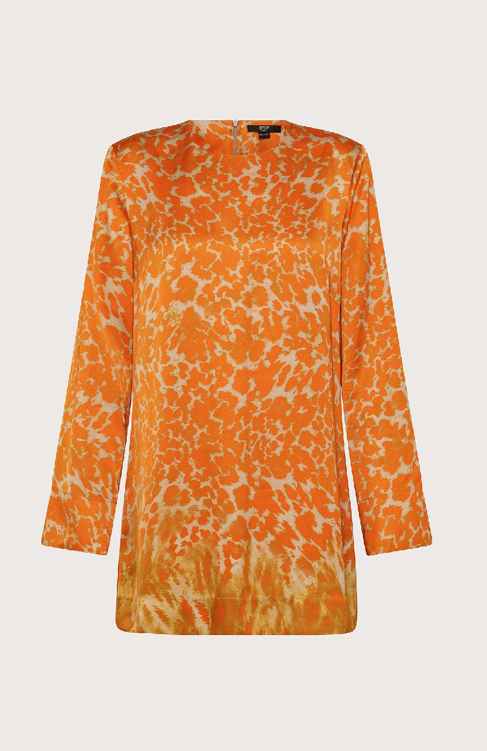 Seventy Mini abito in raso - Col. Arancione