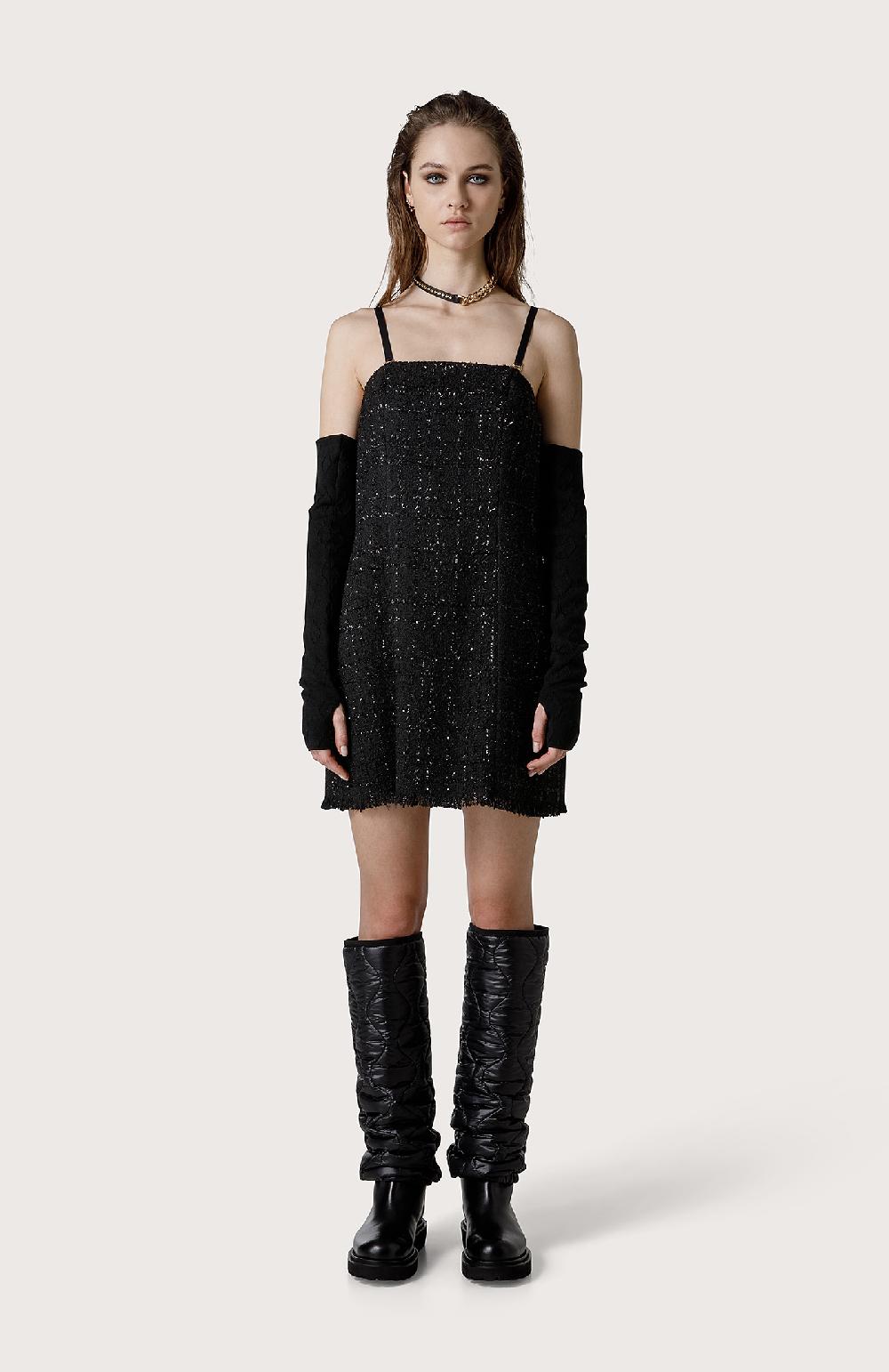 Seventy Mini Abito Scollato - Col. Nero