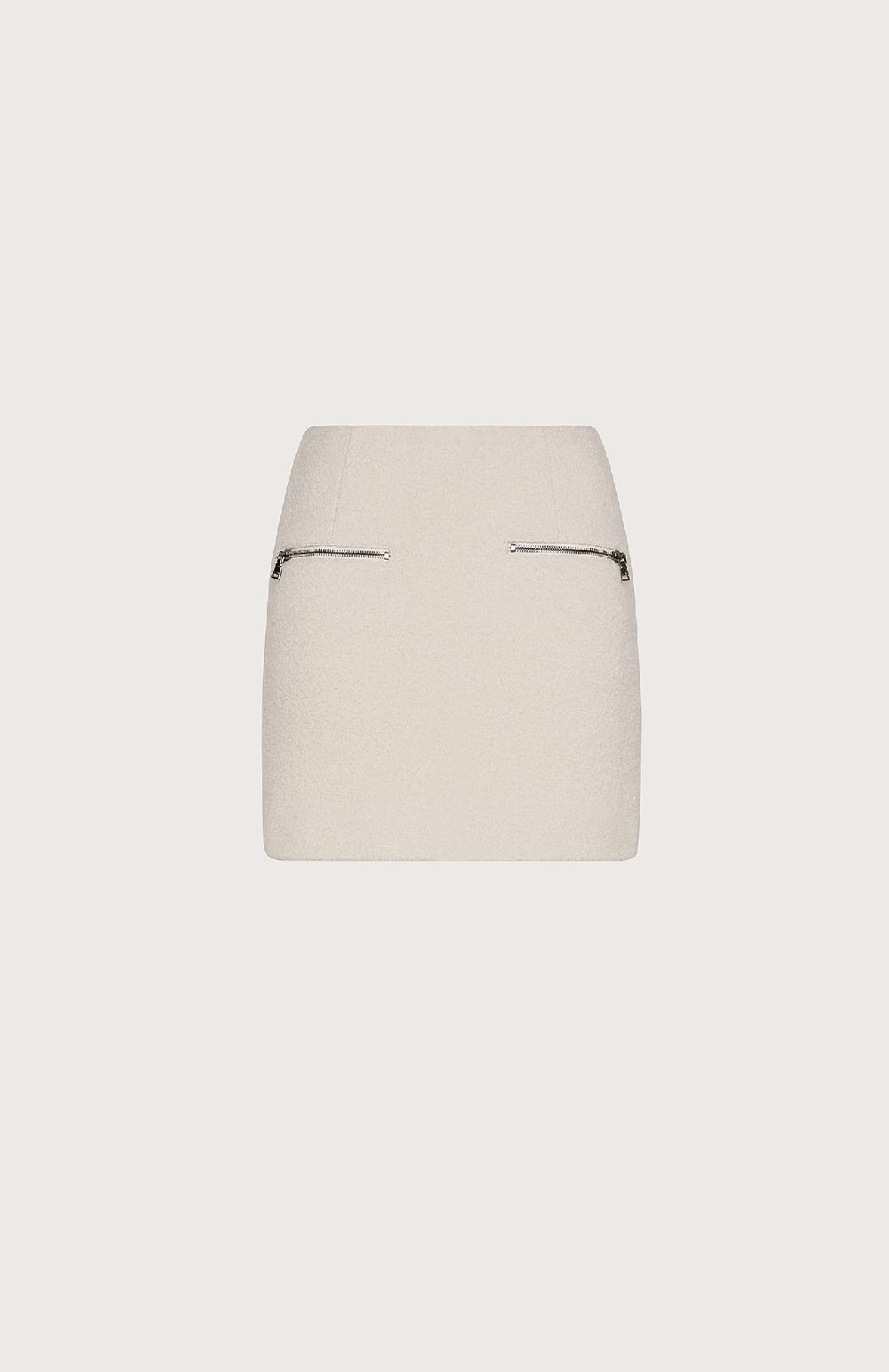 Seventy Mini gonna in lana - Col. Bianco