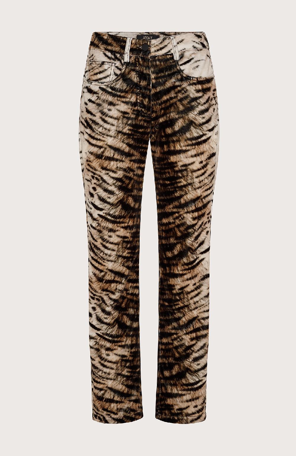 Seventy Pantalone 5 tasche animalier - Col. Neutro