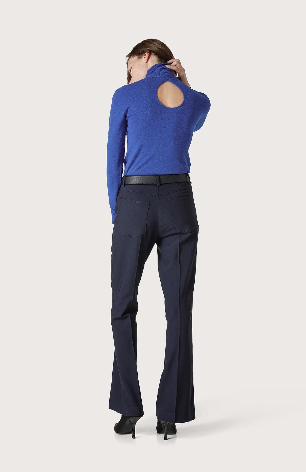 Seventy Pantalone A Vita Alta - Col. Blu