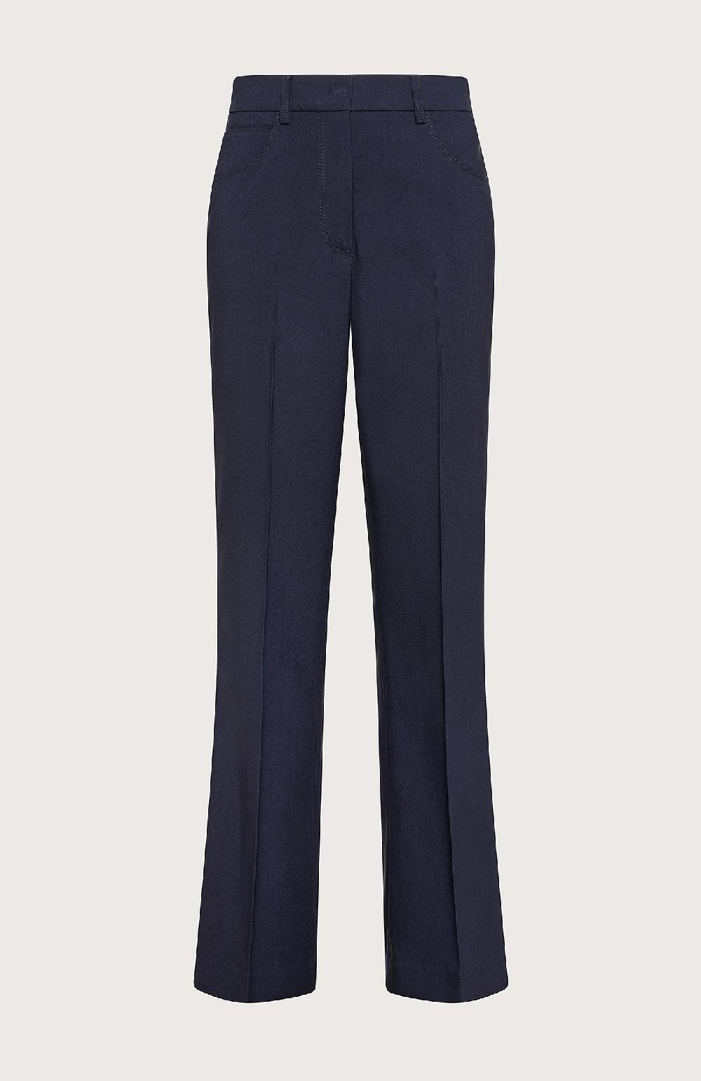 Seventy Pantalone a vita alta - Col. Blu