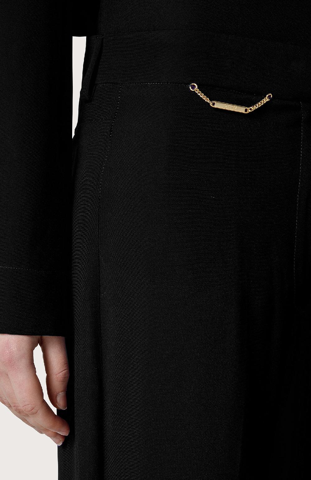 Seventy Pantalone A Vita Alta - Col. Nero