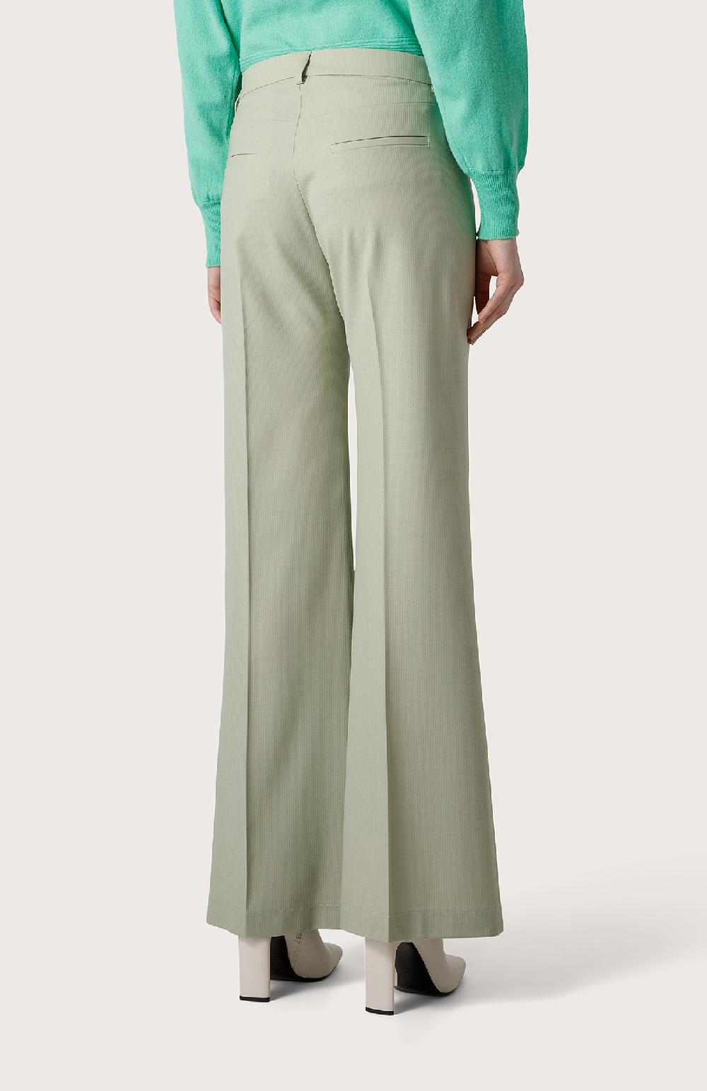 Seventy Pantalone A Vita Alta Stretch - Col. Verde