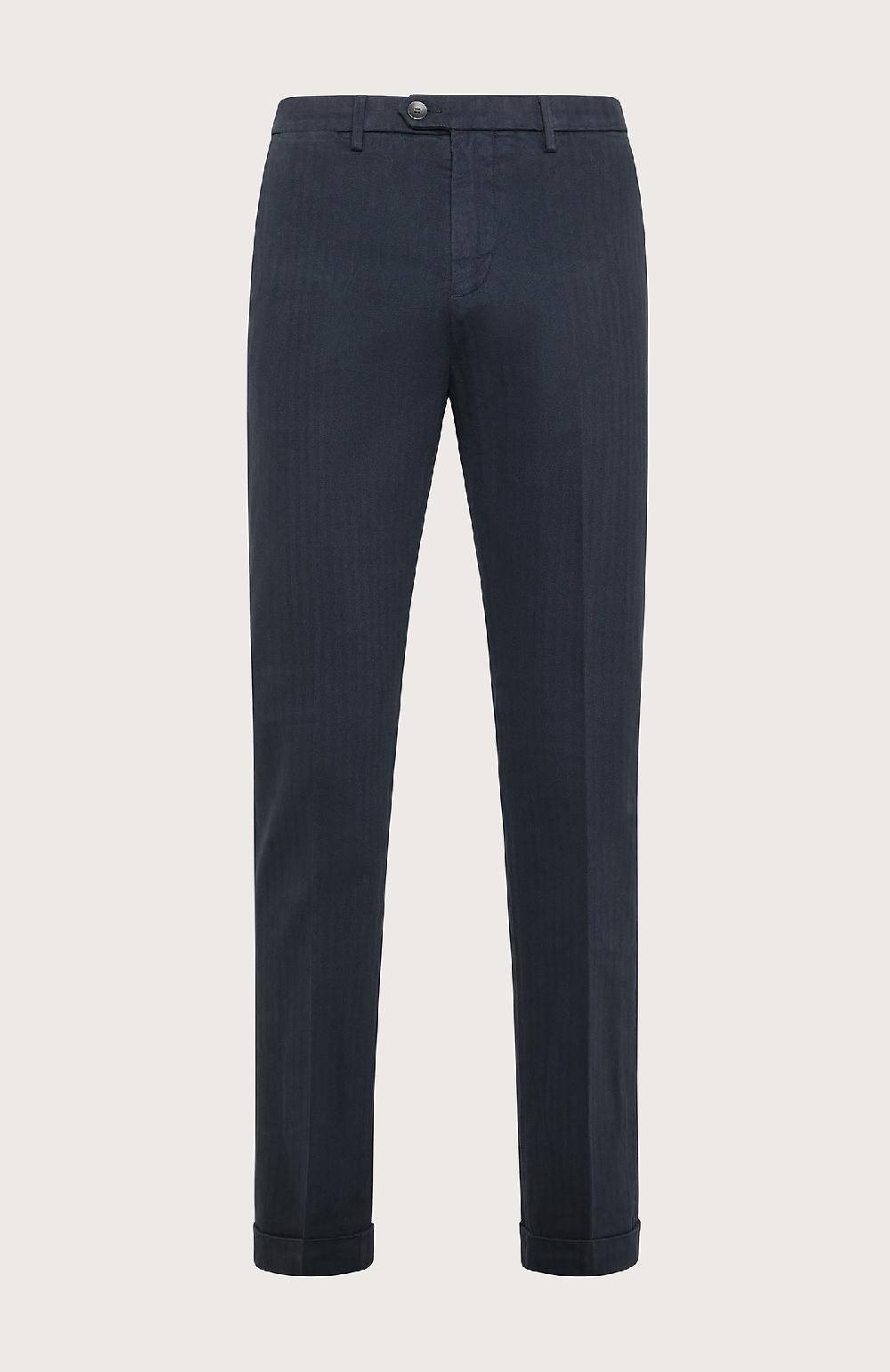 Seventy Pantalone chino con disegno resca - Col. Blu