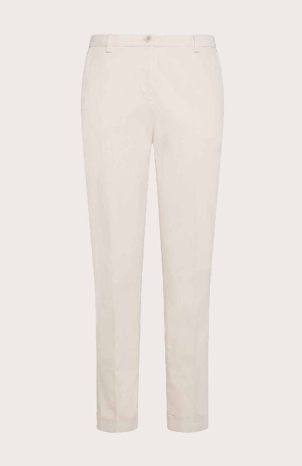 Seventy Pantalone Chino Con Risvolti - Col. Bianco