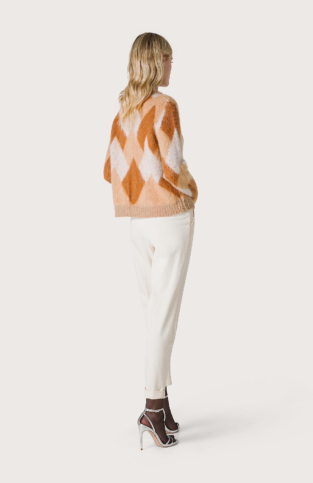 Seventy Pantalone Chino Con Risvolti - Col. Bianco