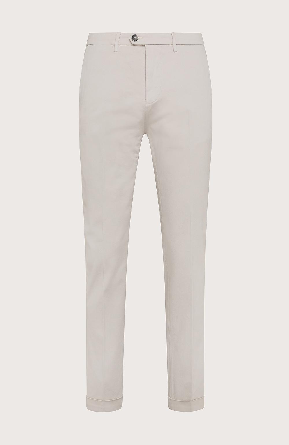 Seventy Pantalone Chino In Gabardina - Col. Bianco