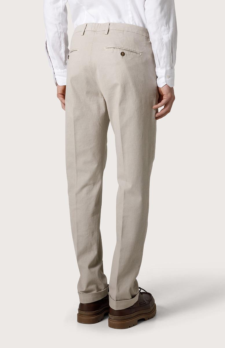 Seventy Pantalone Chino In Gabardina - Col. Bianco