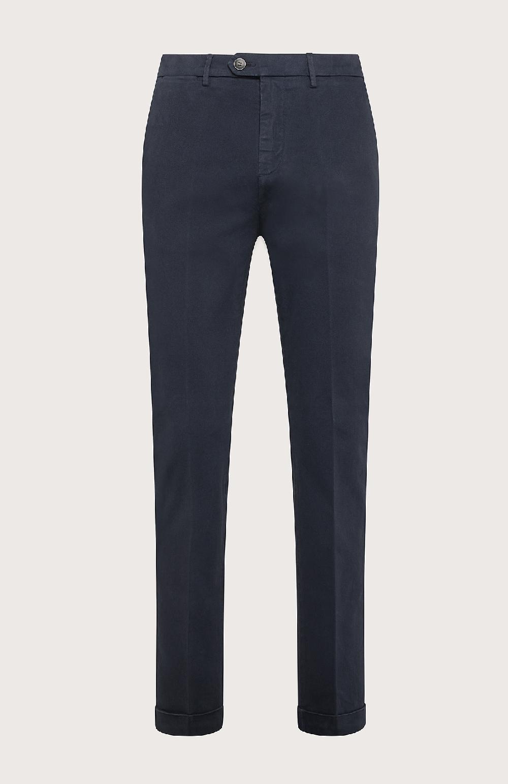 Seventy Pantalone Chino In Gabardina - Col. Blu