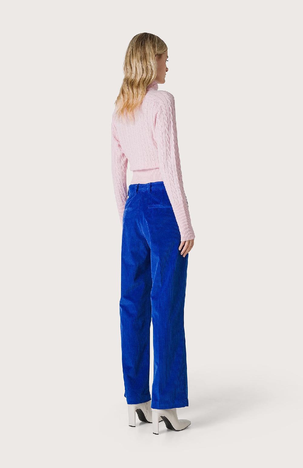 Seventy Pantalone Chino In Velluto A Righe - Col. Blu