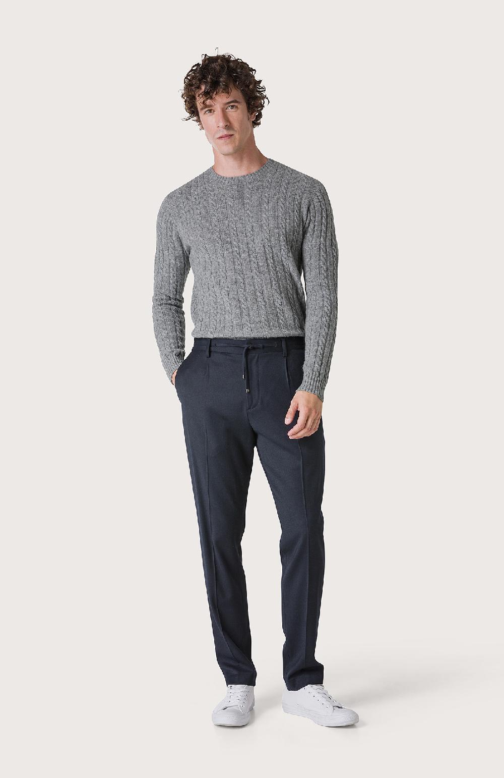 Seventy Pantalone Con Coulisse E Pence - Col. Blu