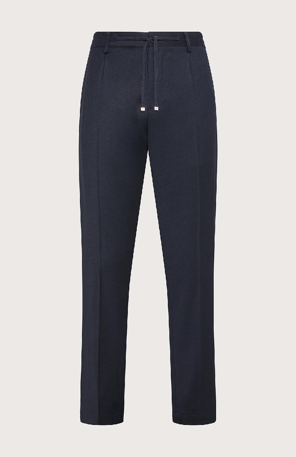 Seventy Pantalone con coulisse e pence - Col. Blu