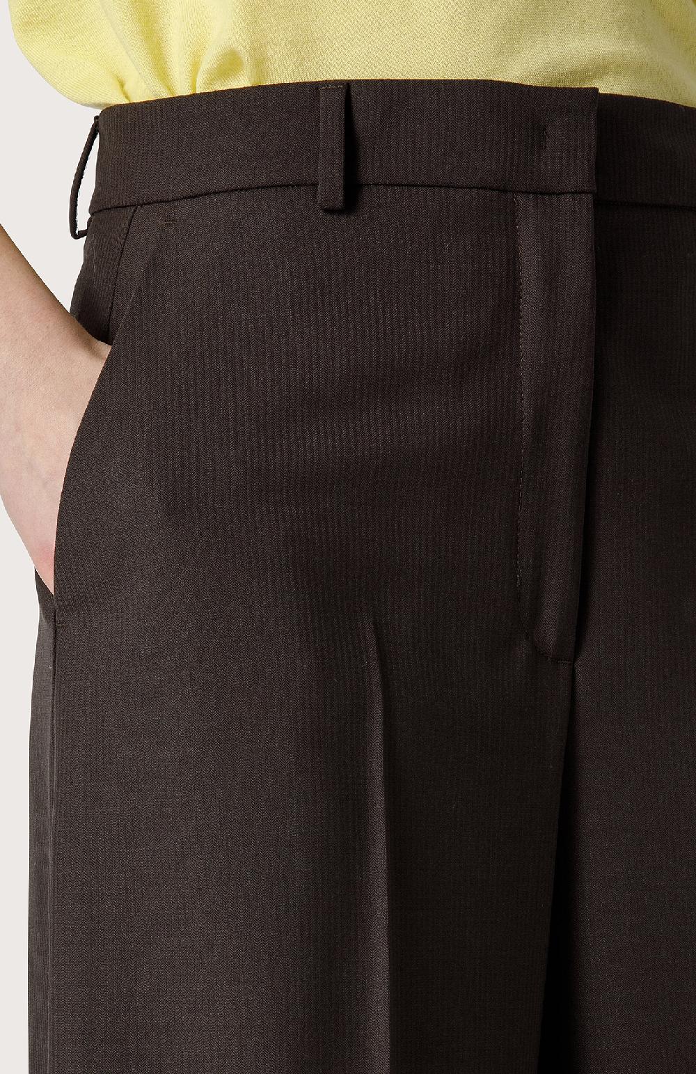 Seventy Pantalone Con Gamba Larga - Col. Marrone