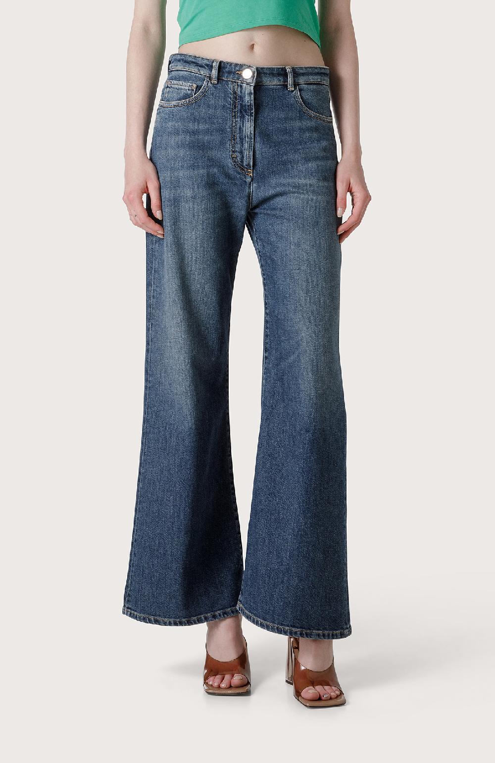 Seventy Pantalone Denim A Vita Alta - Col. Blu