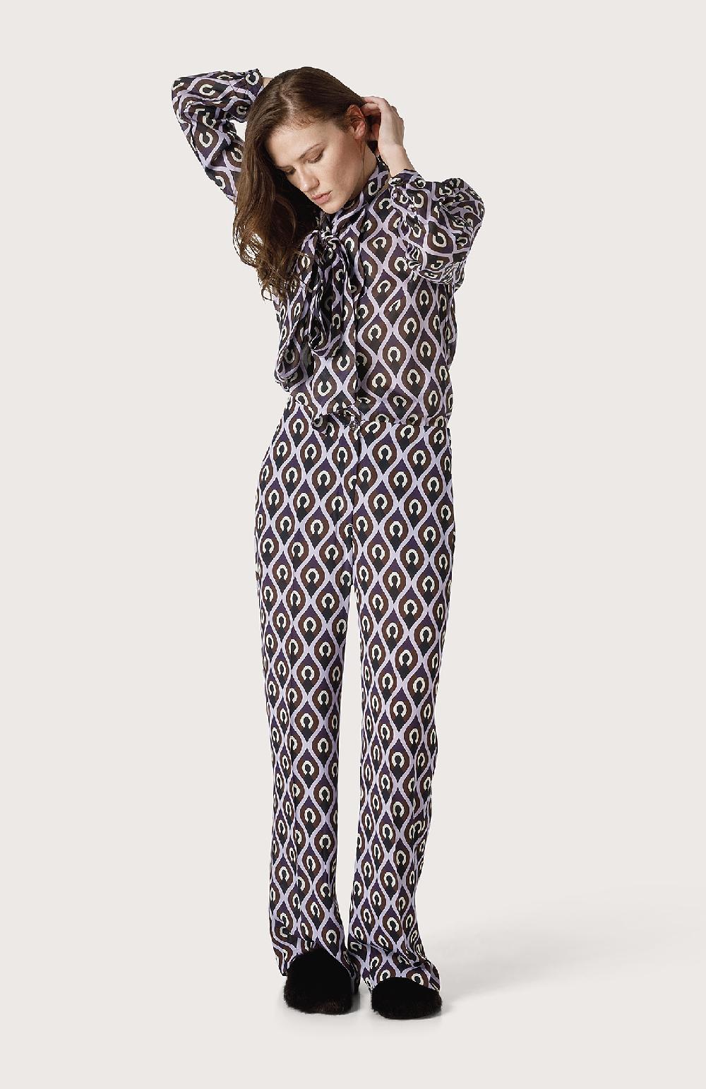 Seventy Pantalone Effetto Decò - Col. Viola