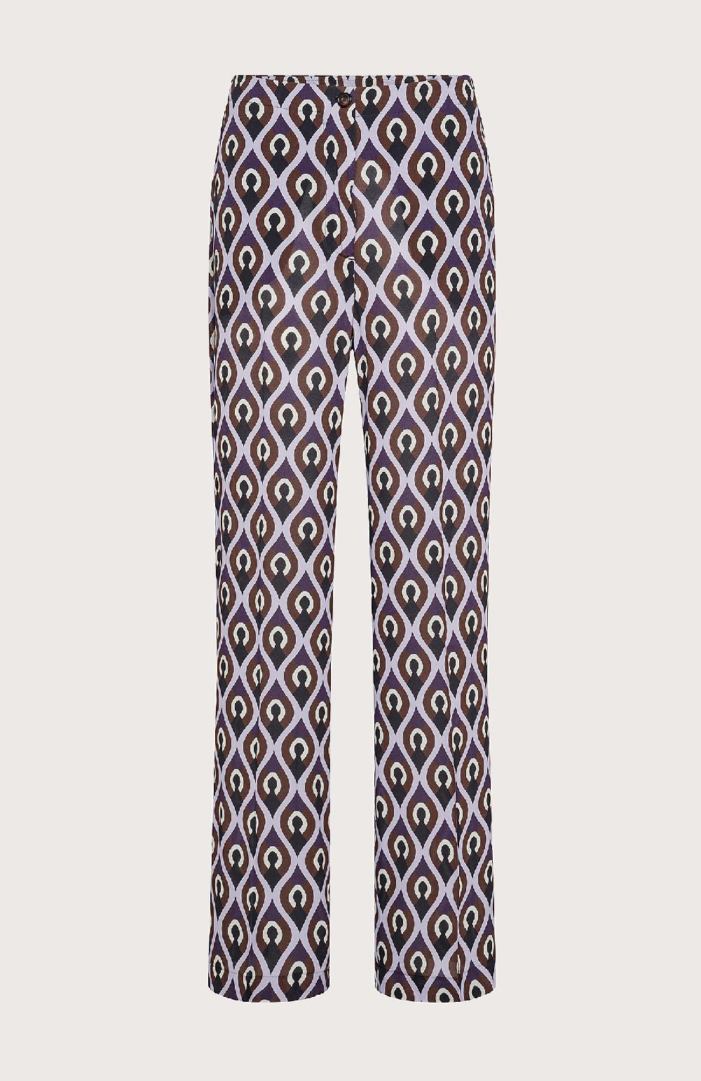 Seventy Pantalone effetto decò - Col. Viola