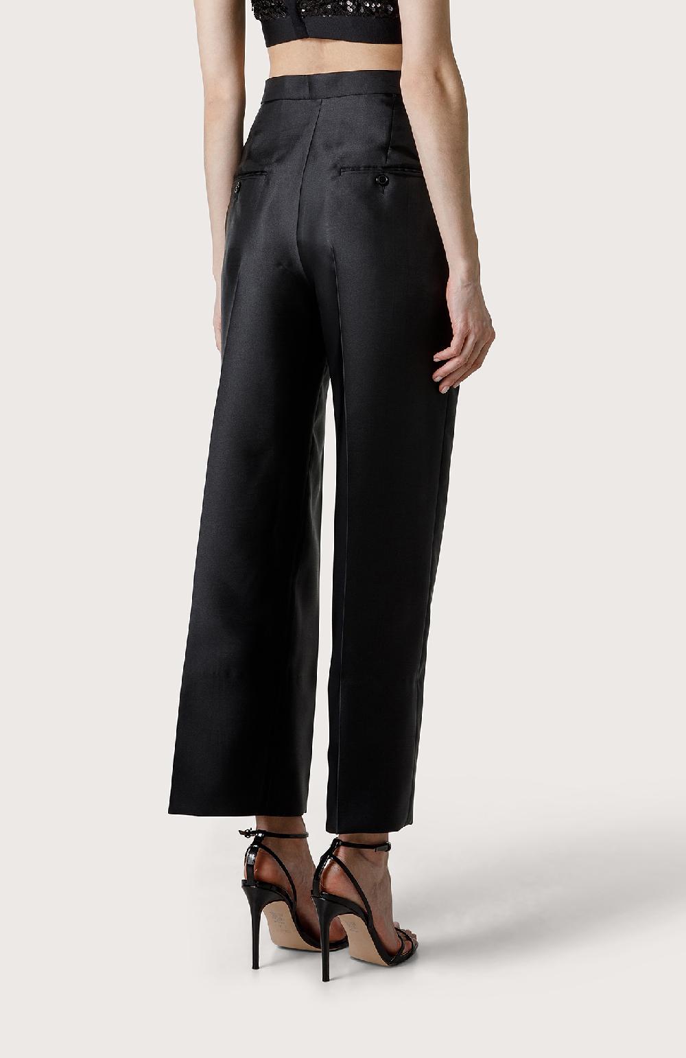 Seventy Pantalone In Duchesse - Col. Nero