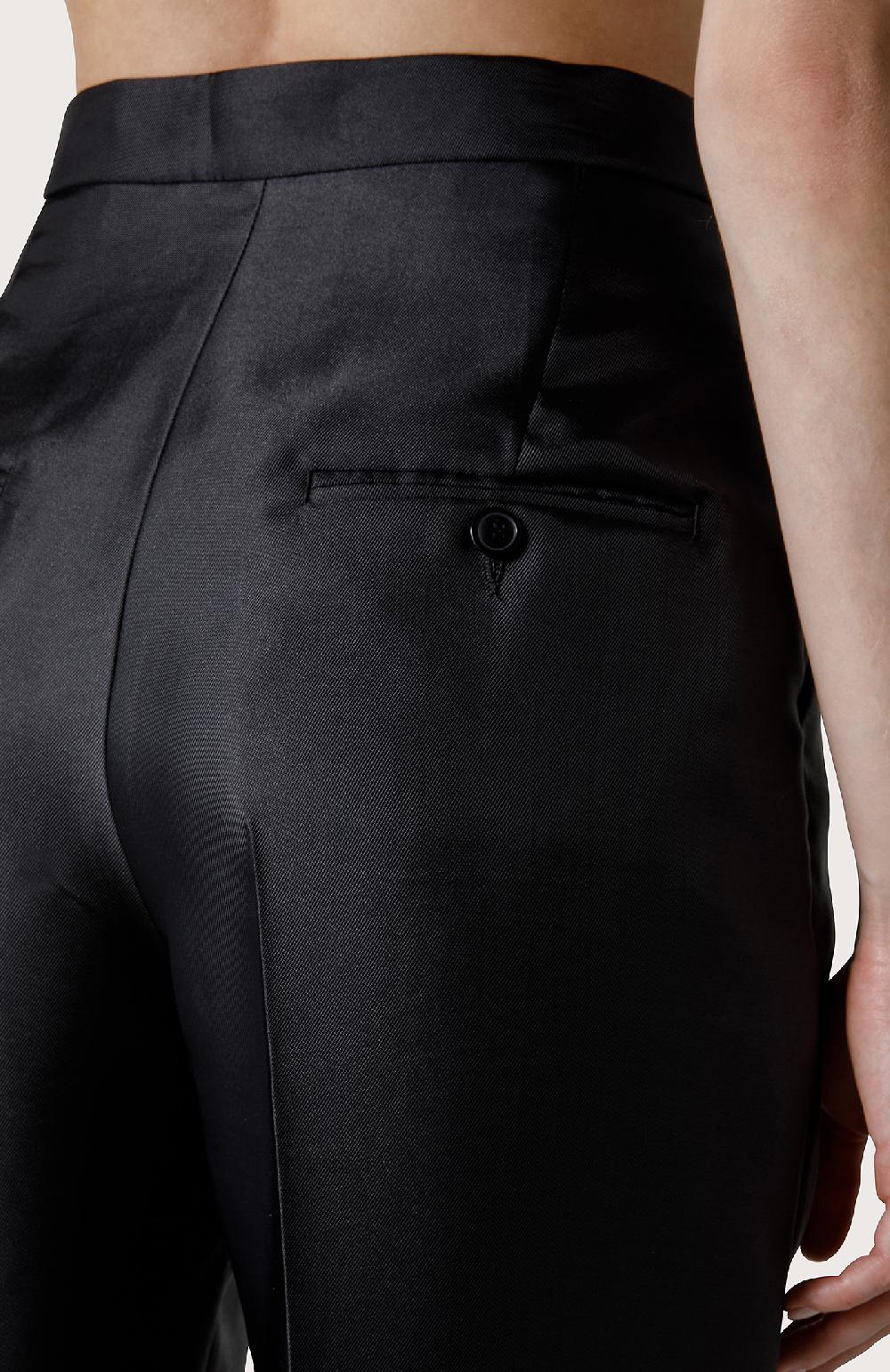 Seventy Pantalone In Duchesse - Col. Nero