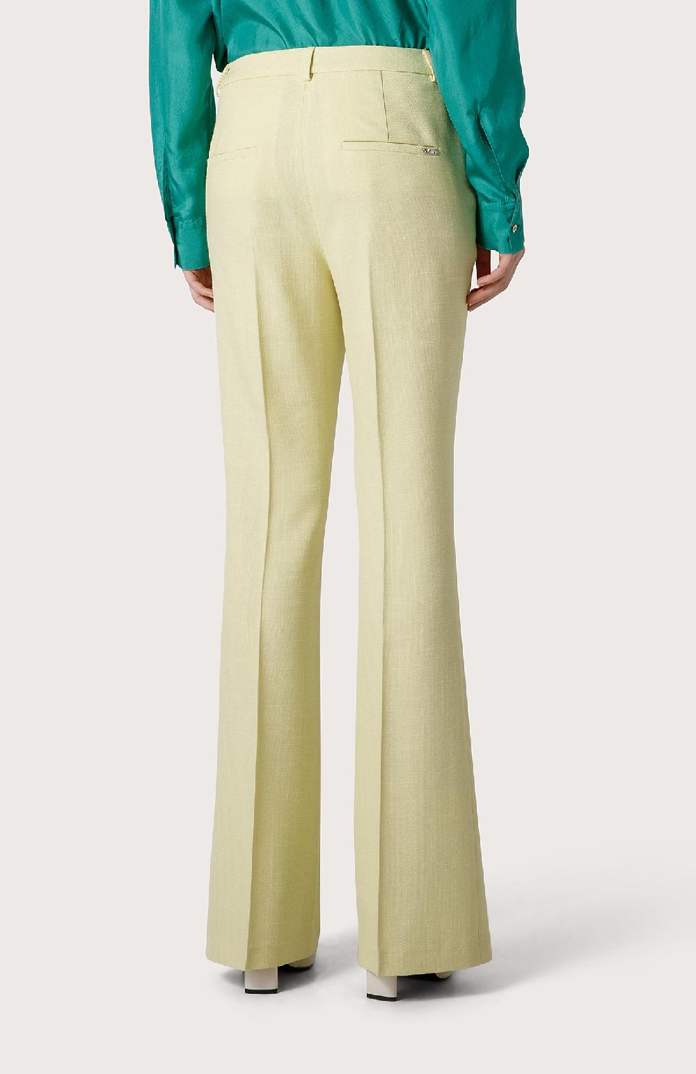 Seventy Pantalone In Lana E Viscosa - Col. Giallo