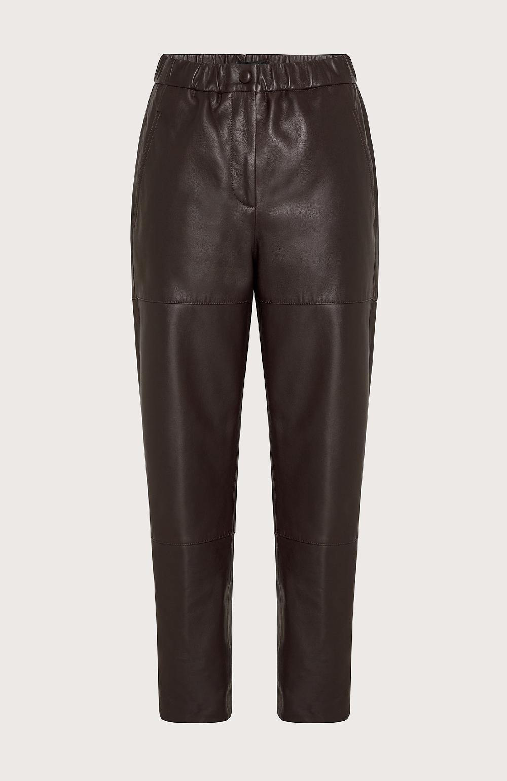 Seventy Pantalone in nappa - Col. Marrone