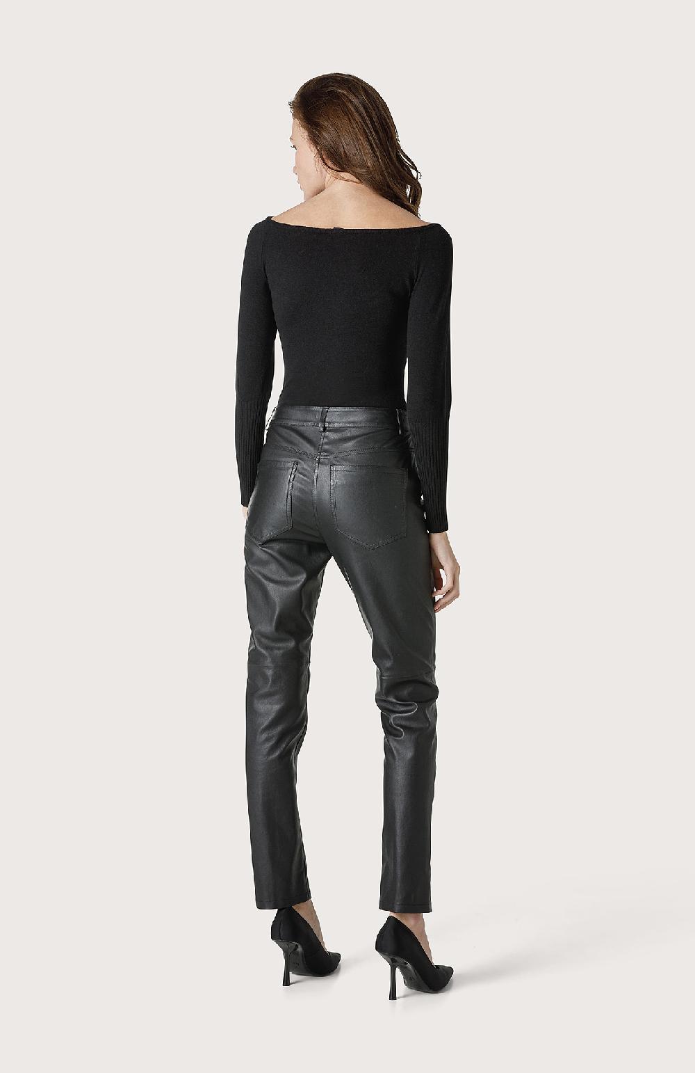 Seventy Pantalone In Pelle - Col. Nero