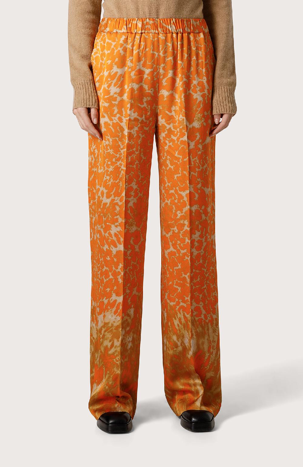 Seventy Pantalone In Raso - Col. Arancione