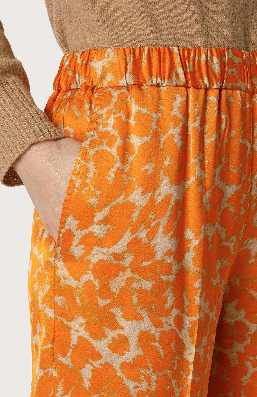 Seventy Pantalone In Raso - Col. Arancione