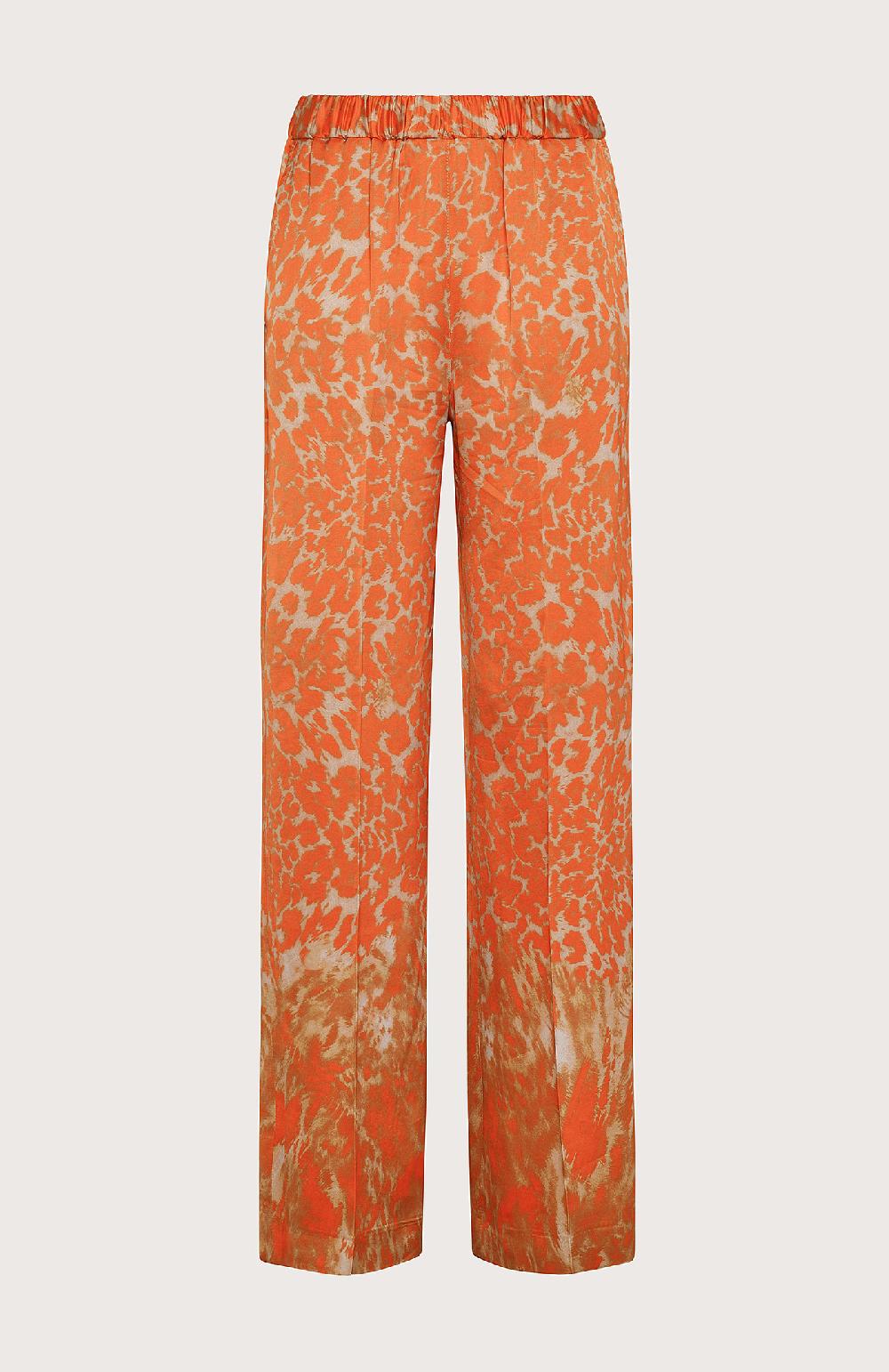 Seventy Pantalone in raso - Col. Arancione