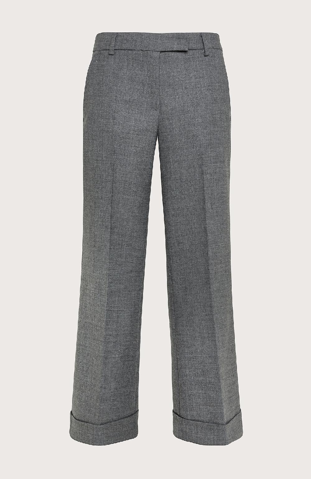 Seventy Pantalone largo svasato - Col. Grigio