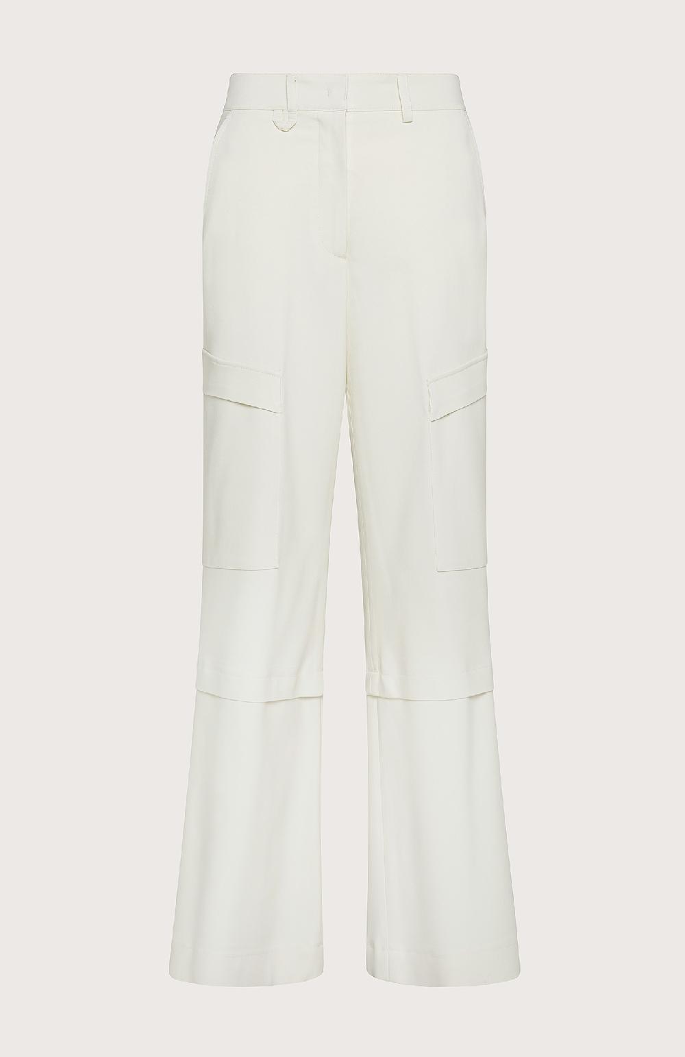Seventy Pantalone palazzo con tascone - Col. Bianco