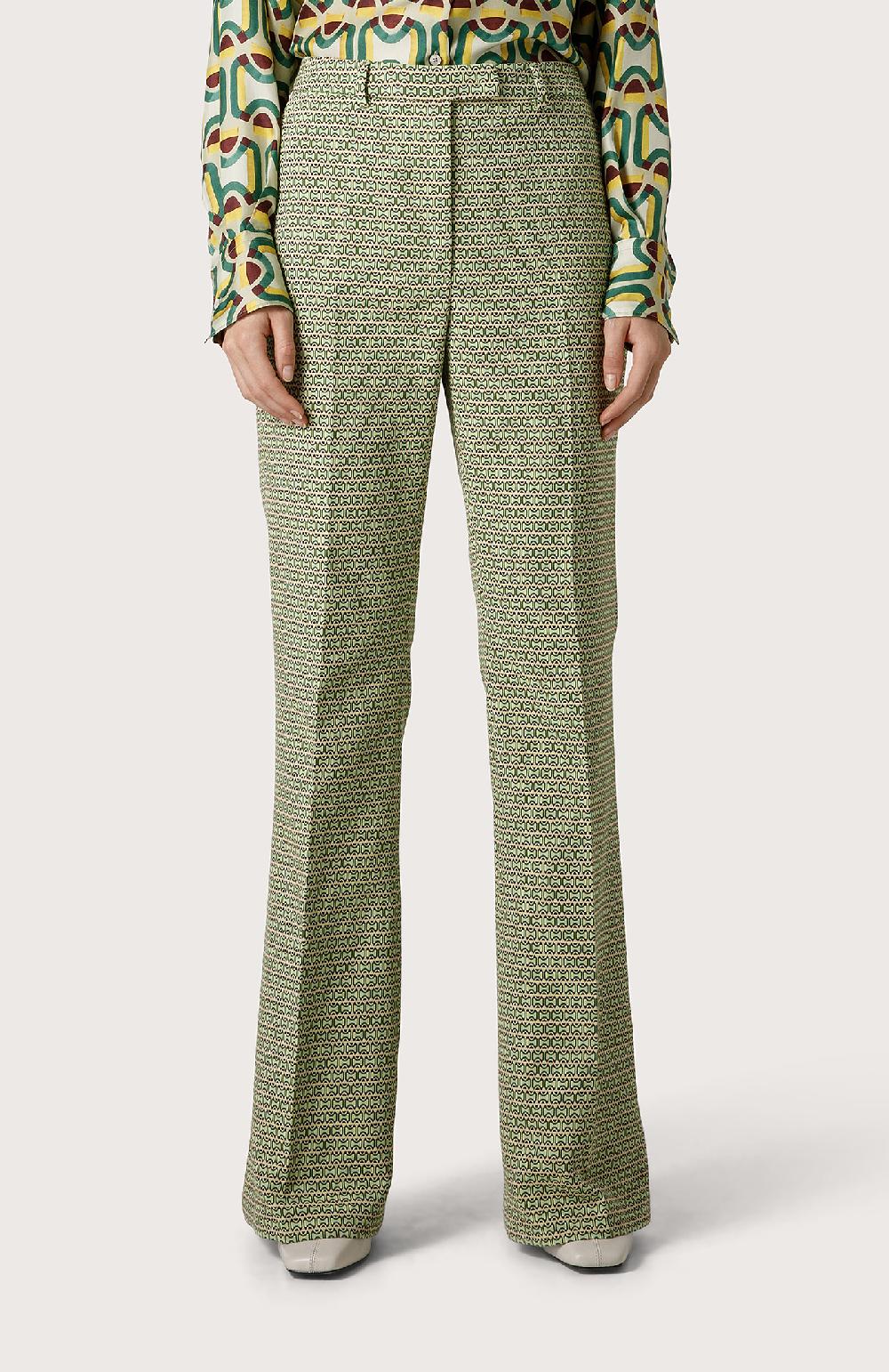 Seventy Pantalone Stretch Mini Flare - Col. Verde