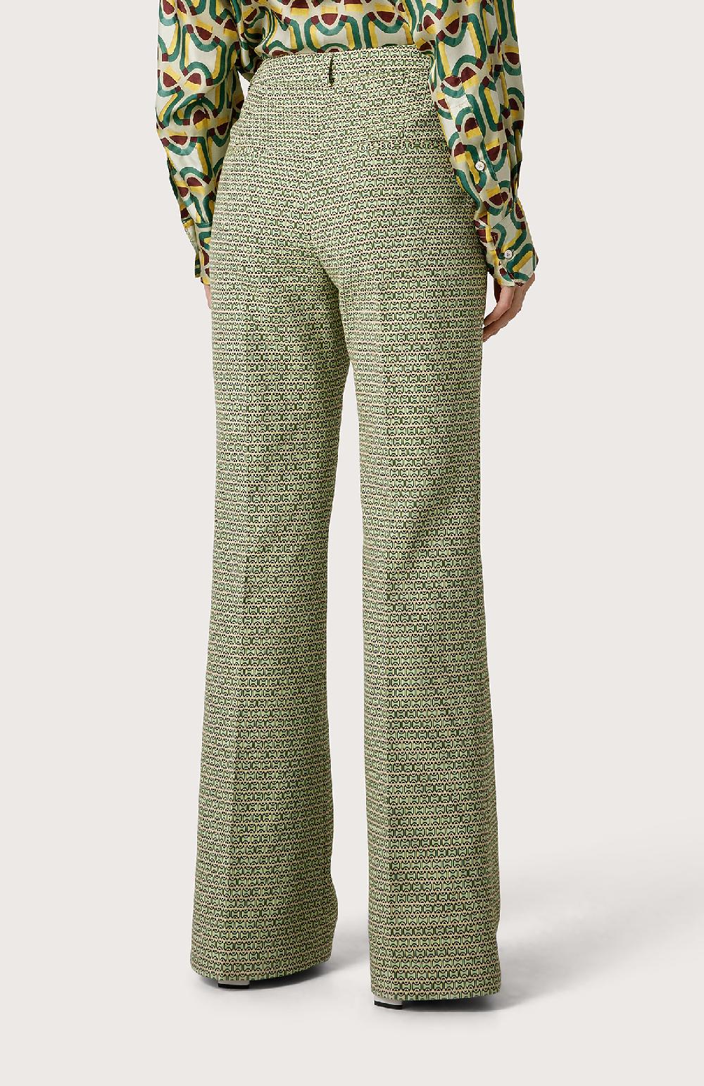 Seventy Pantalone Stretch Mini Flare - Col. Verde