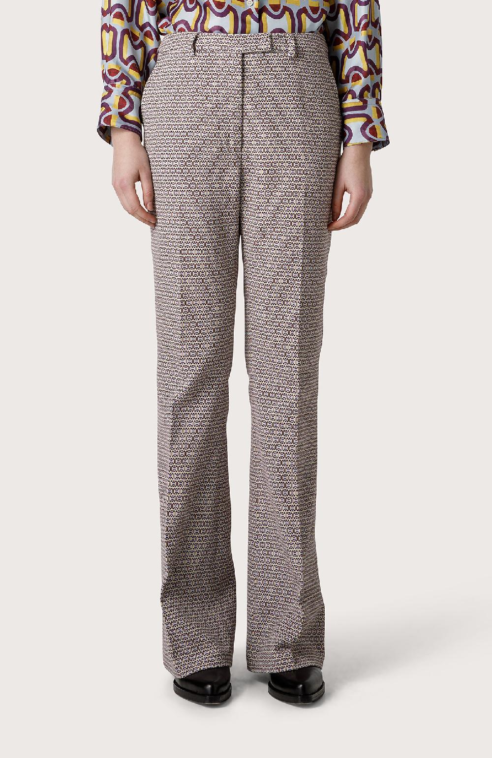 Seventy Pantalone Stretch Mini Flare - Col. Viola