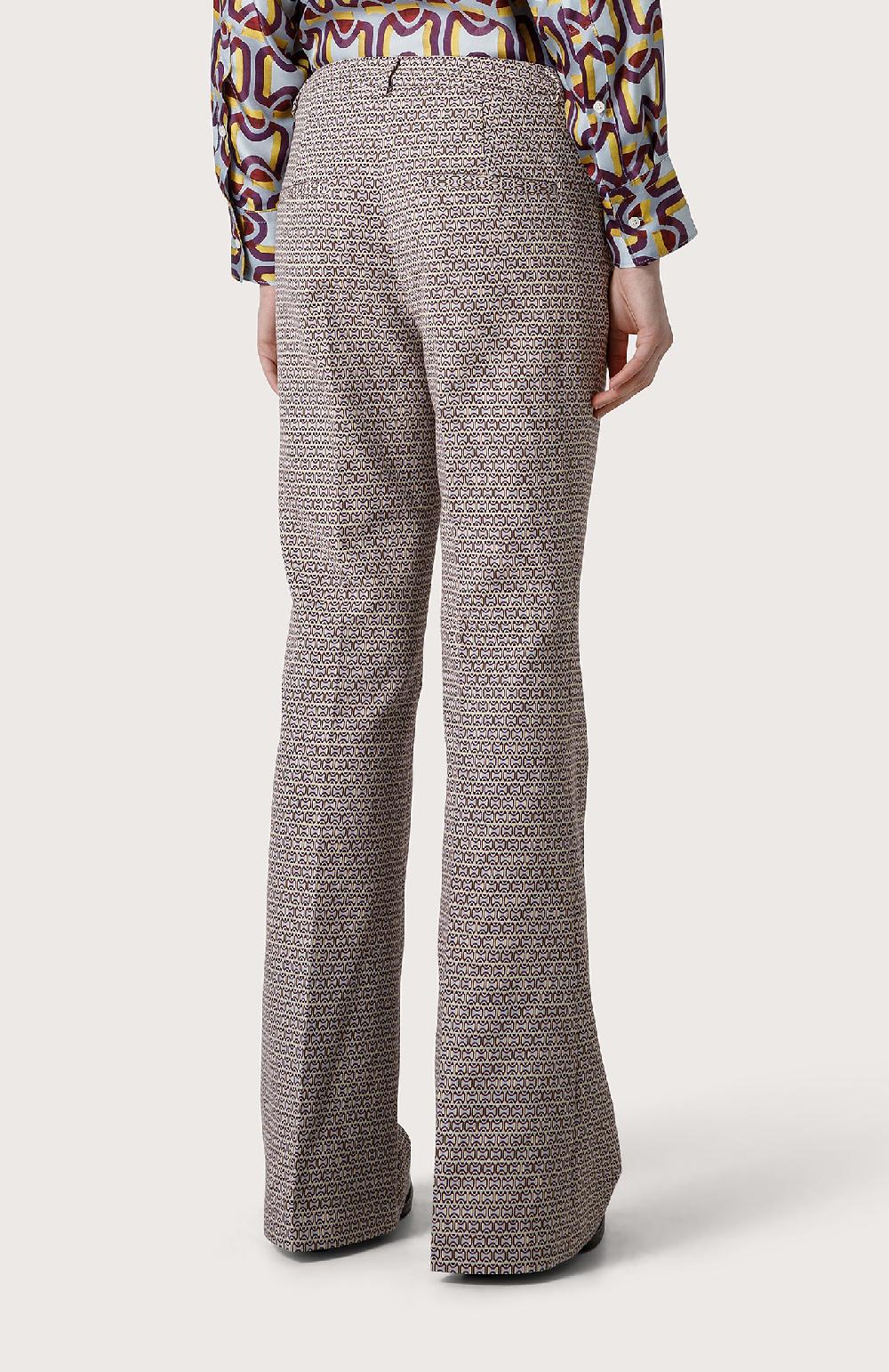 Seventy Pantalone Stretch Mini Flare - Col. Viola