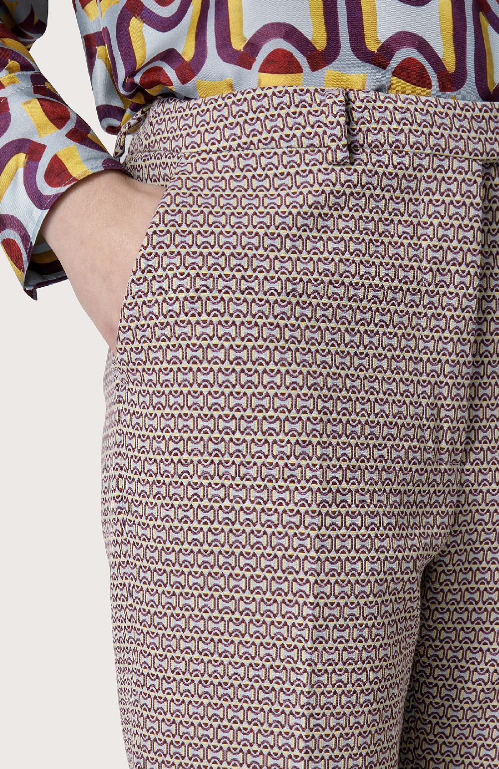 Seventy Pantalone Stretch Mini Flare - Col. Viola