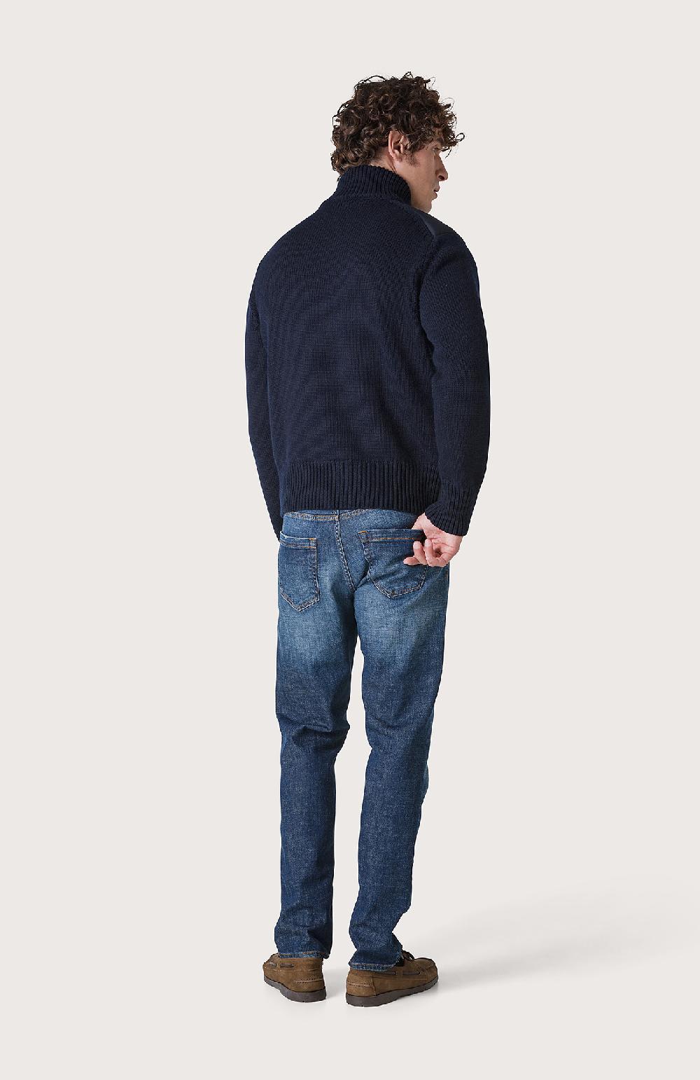 Seventy Piumino Con Maniche Tricot - Col. Blu