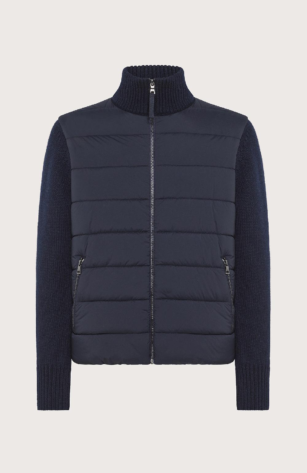 Seventy Piumino con maniche tricot - Col. Blu